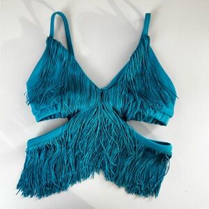 Five The Label — Full Fringe Top - YXL - Teal/Blue